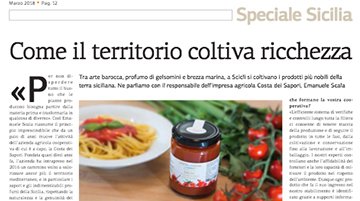 Costa dei Sapori sulla rivista Gusto